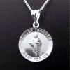 St. Jude Medal, Sterling, with 18” Chain