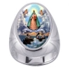 Our Lady of charity Charm Gem Sterling Ring