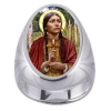 St. Kateri Tekakwitha Charm Gem Sterling Ring