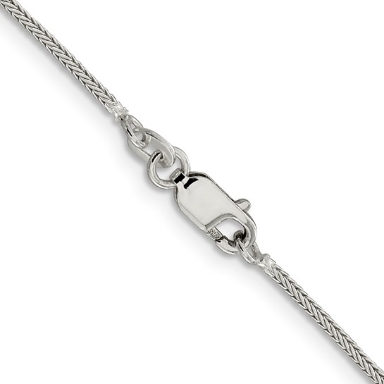 Sterling Silver 1.25mm Diamond-cut Round Franco 18" Chain (image for) Sterling Silver 1.25mm Diamond-cut Round Franco 18" Chain
