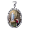 Our Lady of Lourdes Charm Gem Pendant