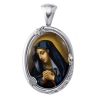 Mater Dolorosa (Blue Madonna) Charm Gem Pendant