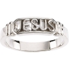 14K White Gold In The Name of Jesus® Chastity Ring