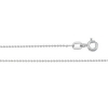 D-Cut Bead Chain, 1.0mm x 18 inch, 14KW, Spring Ring