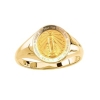 Miraculous Ring. 14k gold, 12 mm round top