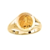 St. Andrew Ring. 14k gold, 12 mm round top