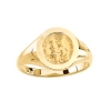 St. Anne De Beau Pre Ring. 14k gold, 12 mm round top