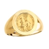 St. Anne De Beau Pre Ring. 14k gold, 15 mm round top
