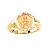 St. John the Baptist Ring. 14k gold, 12 mm round top
