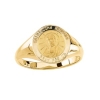 St. John Neumann Ring. 14k gold, 12 mm round top