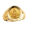 St. Lazarus Ring. 14k gold, 15 mm round top