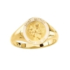 St. Matthew Ring. 14k gold, 12 mm round top