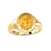 Immaculate Conception Ring. 14k gold, 12 mm round top