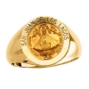 SAN JUAN DE LOS LAGOS Ring. 14k gold, 18 mm round top