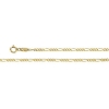 Figaro Chain, 2.0mm x 1.0 x 24 inch, 14KY, Spring Ring