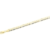 Figaro Chain, 5.0mm x 16 inch, 14KY, Lobster Claw