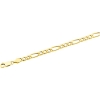 Hollow Figaro Chain, 4.75mm x 16 inch, 14KY, Lobster Claw