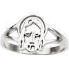 Sterling Silver Face of Jesus Ring