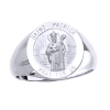 St. Patrick Sterling Silver Ring, 15mm top