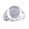 St. Joseph Sterling Silver Ring, 15mm top