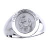 First Holy Communion Sterling Silver Ring, 18 mm round top