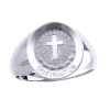 Confirmation Sterling Silver Ring, 15mm top
