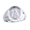 Mother Cabrini Sterling Silver Ring, 15mm top