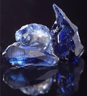 Chatham sapphire crystal growth image.