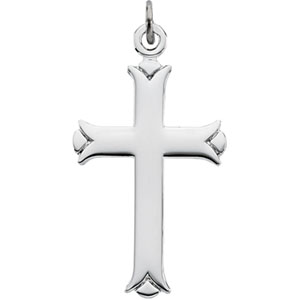 Budded Cross Pendant - Click Image to Close