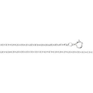 Rope Chain .75mm x 7 inch, 14KW, Spring Ring - Click Image to Close