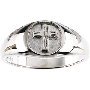The Rugged Cross® Sterling Silver Ring. Stuller ® - Click Image to Close