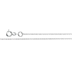 D-Cut Cable Chain, 1 x .50mm x 7 inch, 14KW, Spring Ring - Click Image to Close