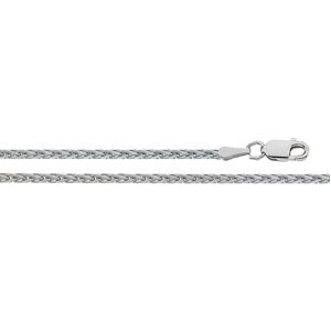D-Cut Wheat Chain, 2.0mm x 18 inch, 14KW, Lobster Claw - Click Image to Close