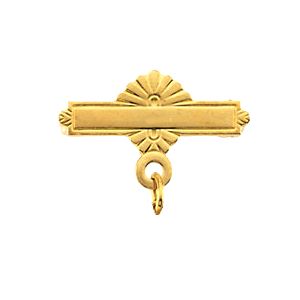 Plain Gold Baptism Bar Pin - Click Image to Close