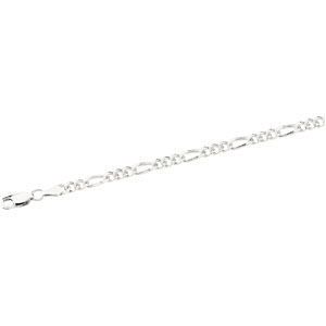 Figaro Chain, 3.5 x 18", Lobster Claw Clasp - Click Image to Close