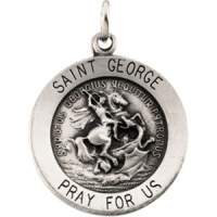 St. George Medal, 18.25 mm, Sterling Silver