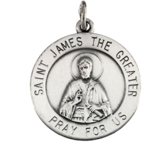 St. James Medal, 18.5 mm, Sterling Silver