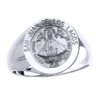 SAN JUAN DE LOS LAGOS Sterling Silver Ring, 18 mm round top