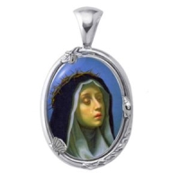 St. Catherine of Siena Charm Gem Pendant
