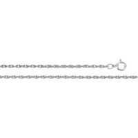 Rope Chain 1.5mm x 18 inch, 14KW, Spring Ring