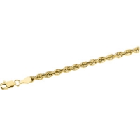 Rope Chain 4.0mm x 16 inch, 14KY, Lobster Claw