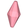 Pink sapphire crystal image.
