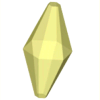 Yellow sapphire crystal image.