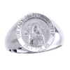 Lady of Perpetual Help Sterling Silver Ring, 18 mm round top