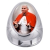 Pope John Paul II Charm Gem Sterling Ring