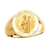 St. Patrick Ring. 14k gold, 15 mm round top