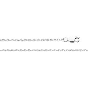Rope Chain, Lasered Titan, 1.0mm x 7 inch, 14KW, Lobster Claw - Click Image to Close