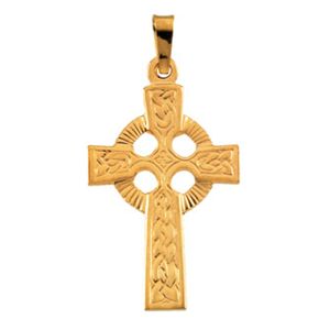 Fancy Celtic Cross Pendant - Click Image to Close