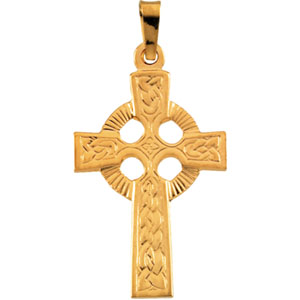 Fancy Celtic Cross Pendant - Click Image to Close