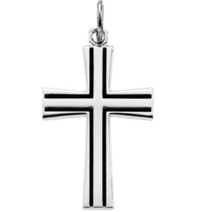 Flared Cross Pendant - Click Image to Close